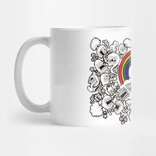 Rainbow Doodle Mug